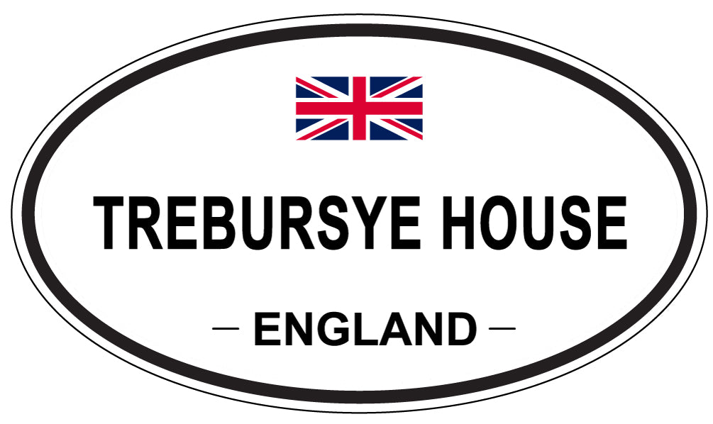 TREBURSYE HOUSE, England - Oval Magnet