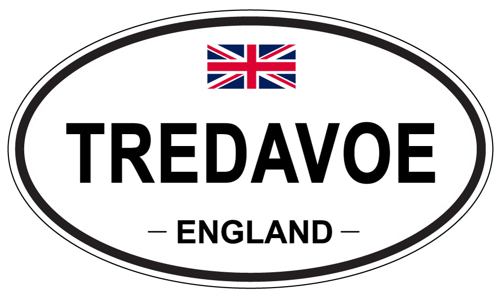 TREDAVOE, England - Oval Magnet