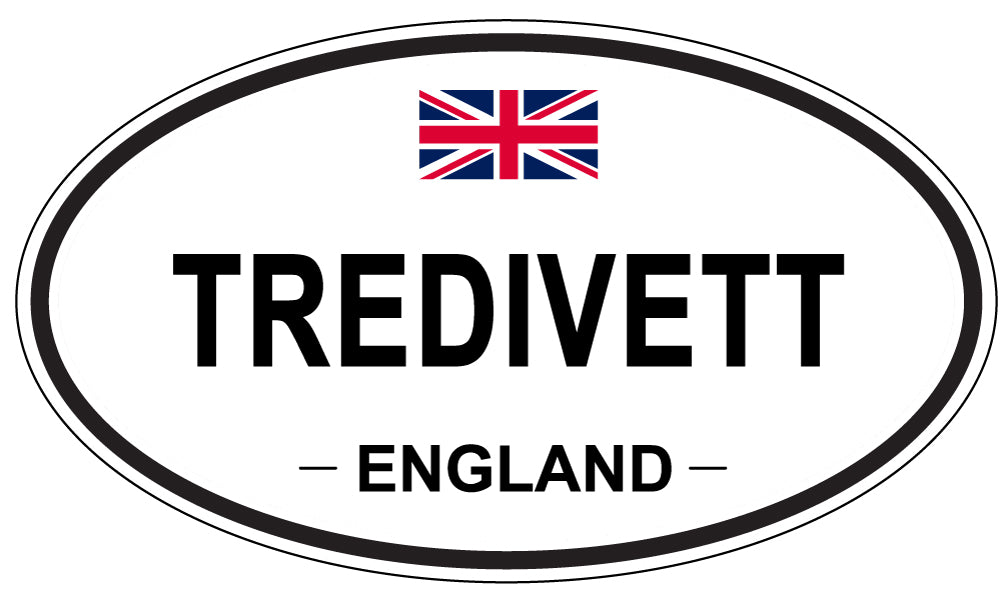 TREDIVETT, England - Oval Magnet