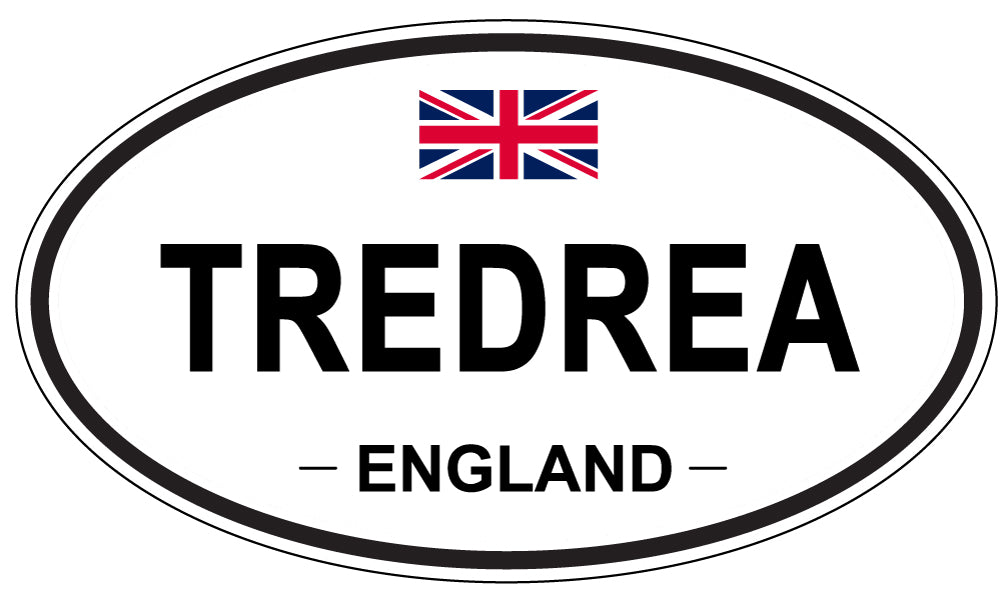 TREDREA, England - Oval Magnet