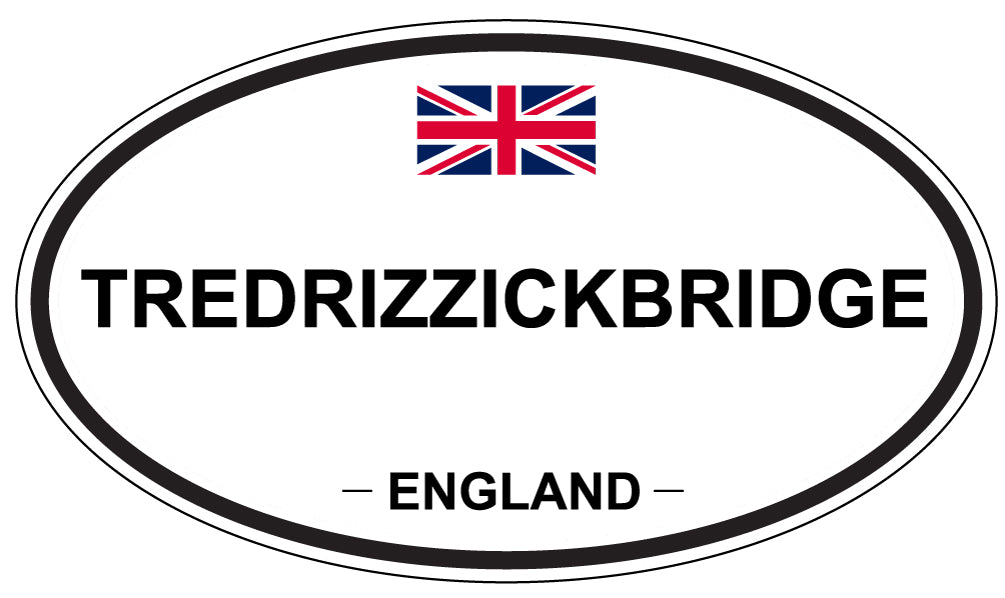 TREDRIZZICKBRIDGE, England - Oval Magnet