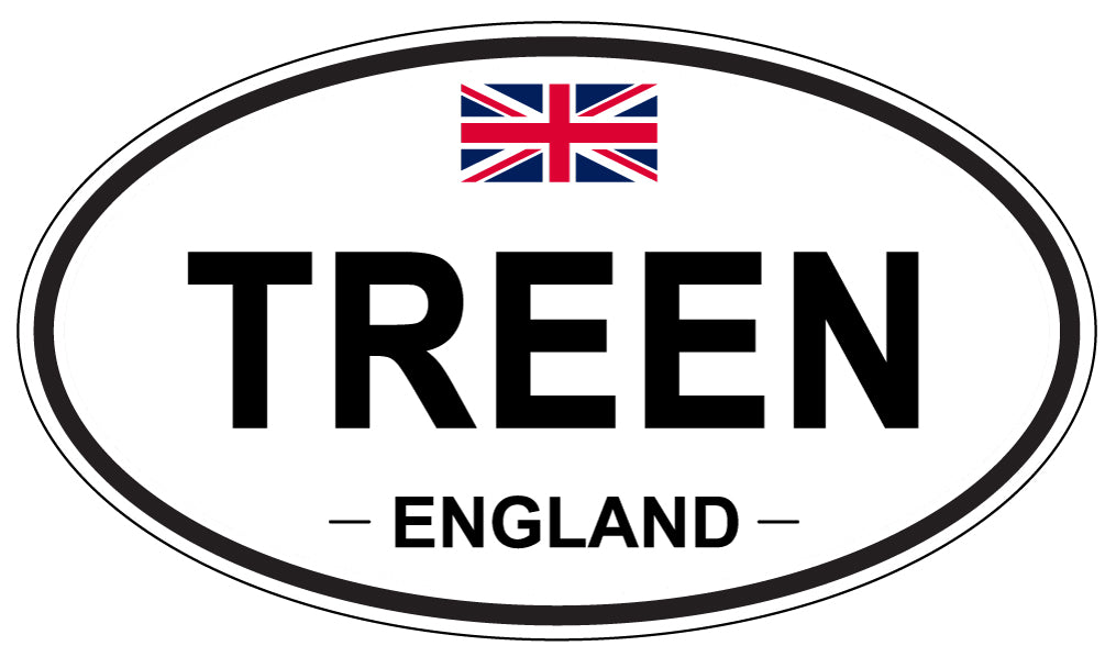 TREEN, England - Oval Magnet