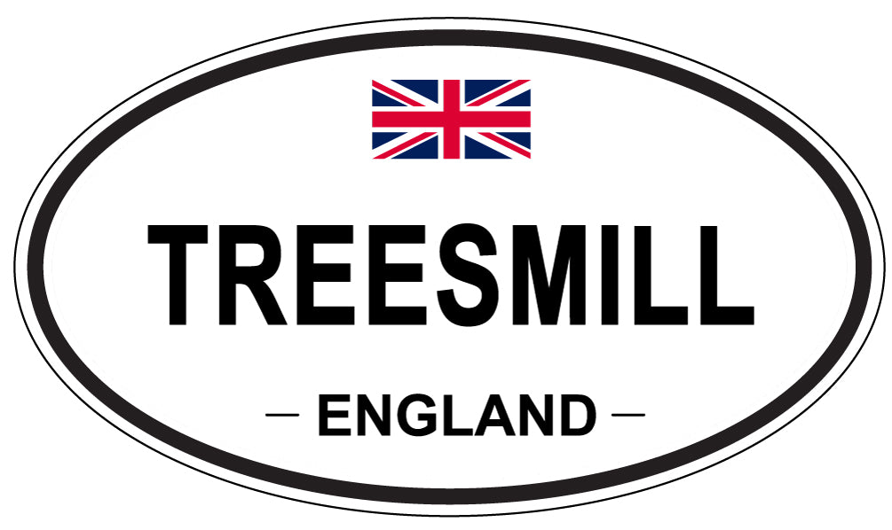 TREESMILL, England - Oval Magnet