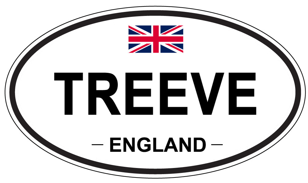 TREEVE, England - Oval Magnet