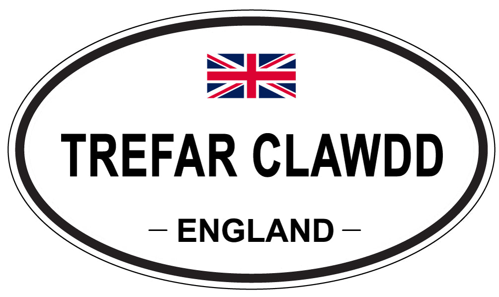 TREFAR CLAWDD, England - Oval Magnet