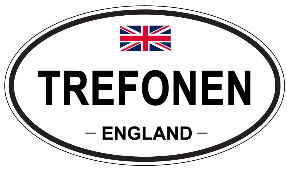 TREFONEN, England - Oval Magnet