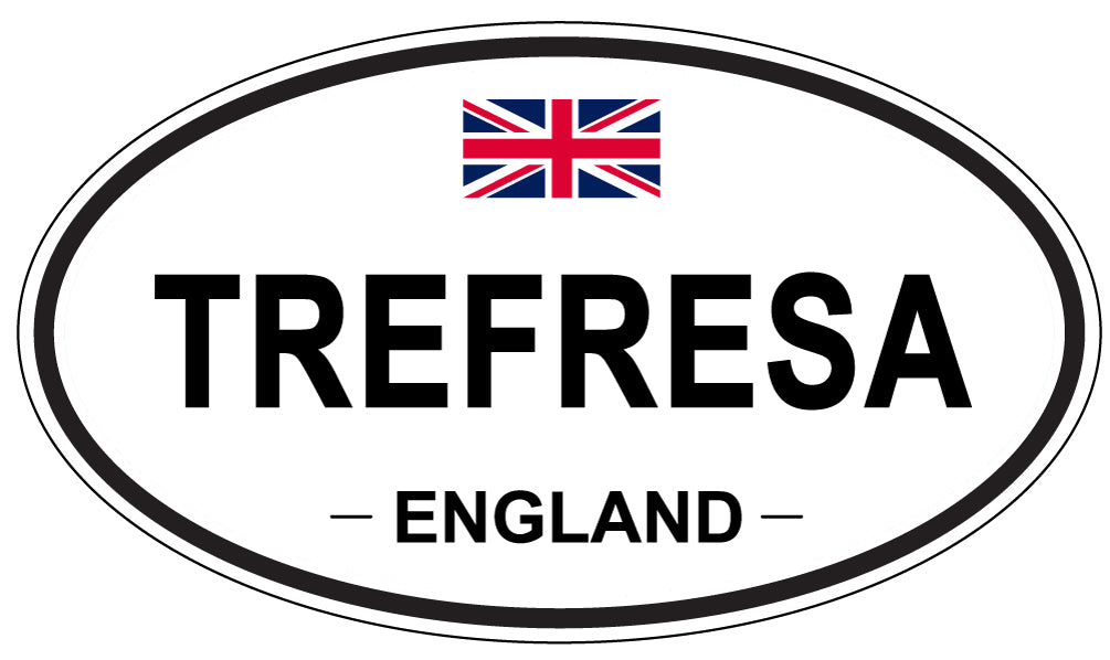 TREFRESA, England - Oval Magnet