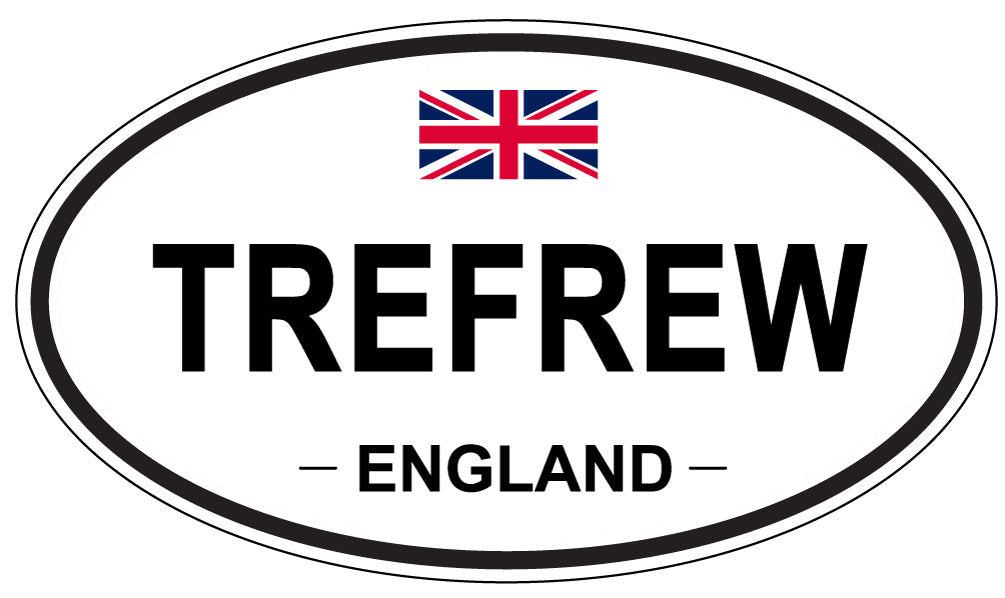 TREFREW, England - Oval Magnet