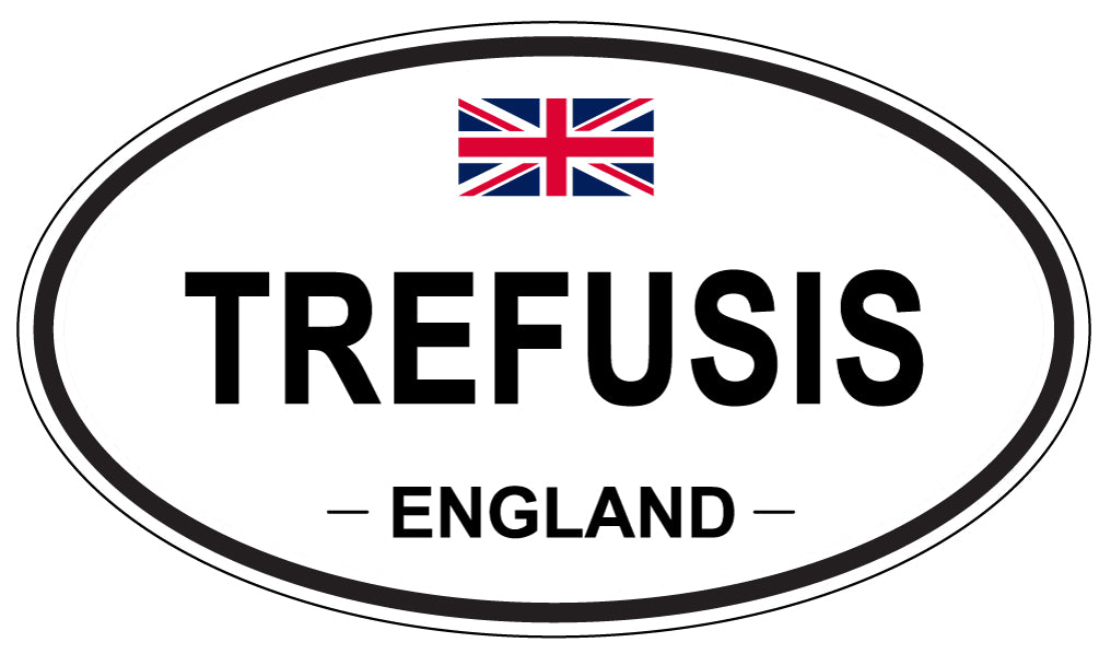 TREFUSIS, England - Oval Magnet