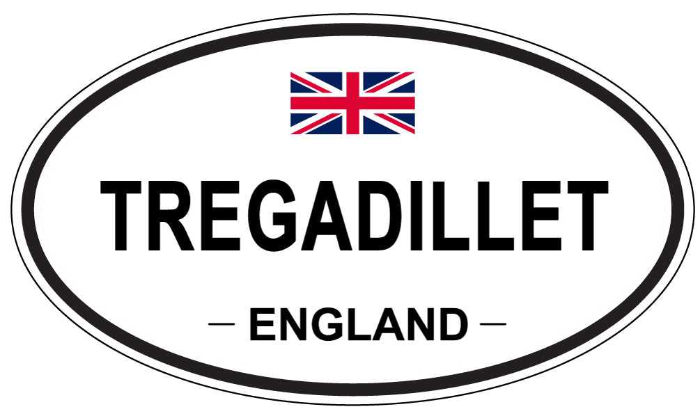 TREGADILLET, England - Oval Magnet