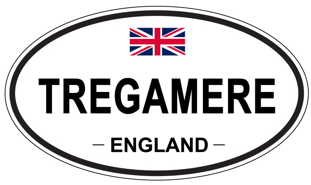 TREGAMERE, England - Oval Magnet