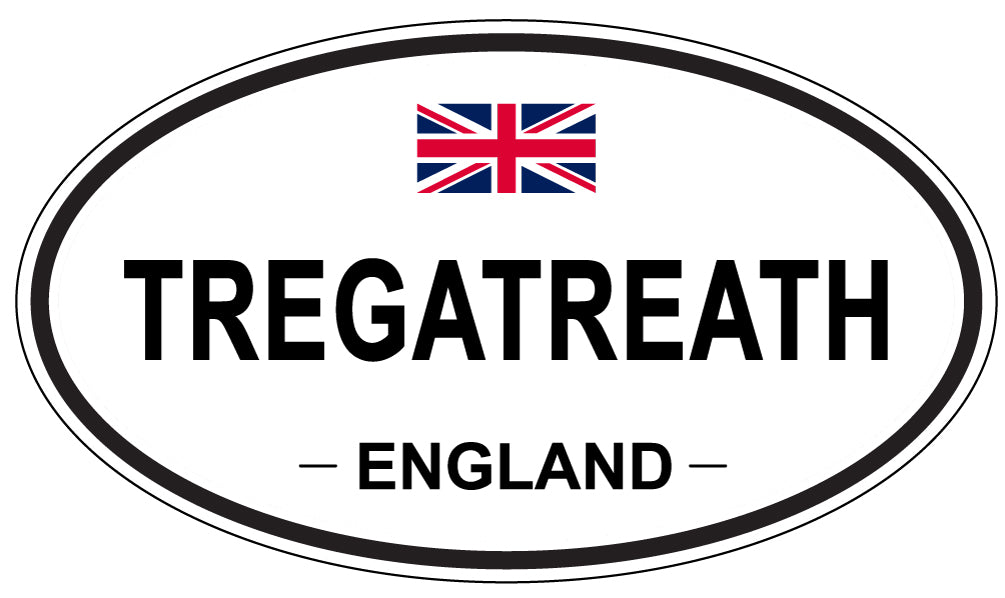 TREGATREATH, England - Oval Magnet