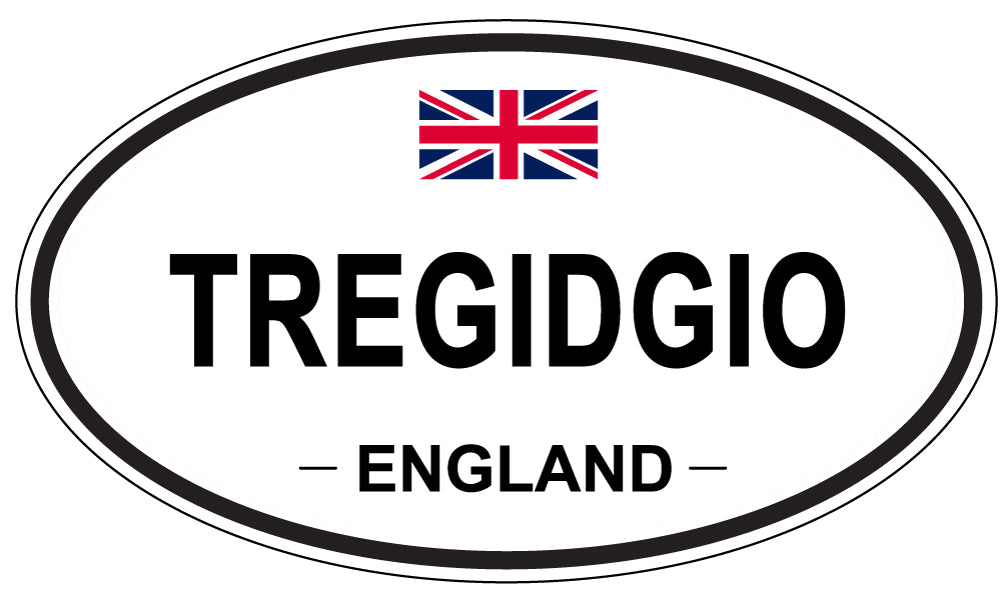 TREGIDGIO, England - Oval Magnet