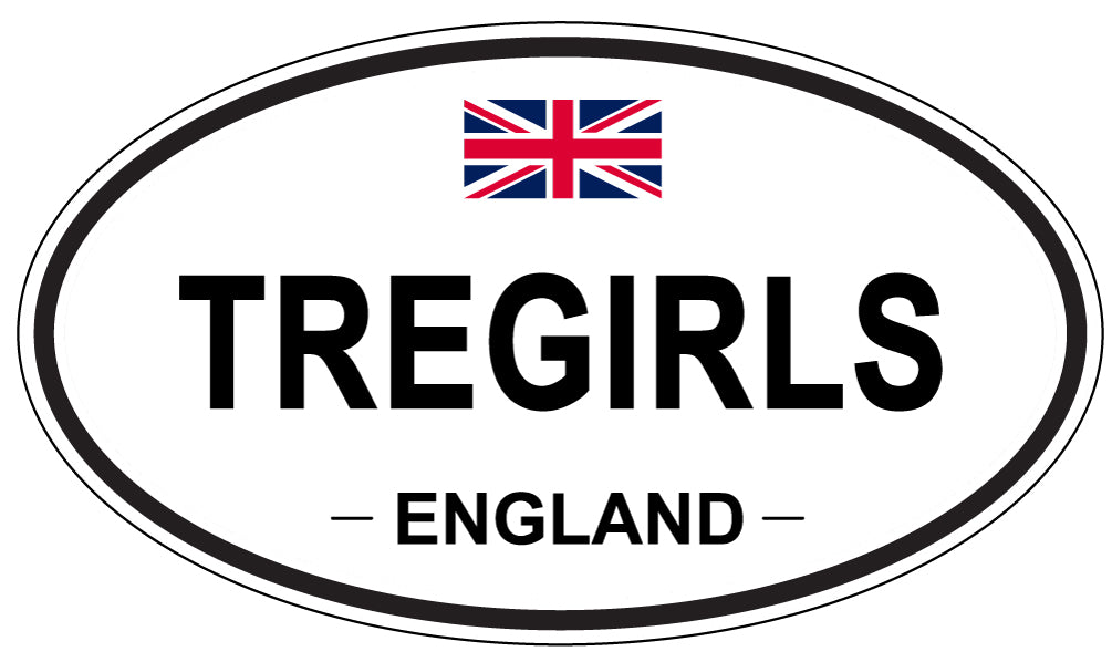 TREGIRLS, England - Oval Magnet