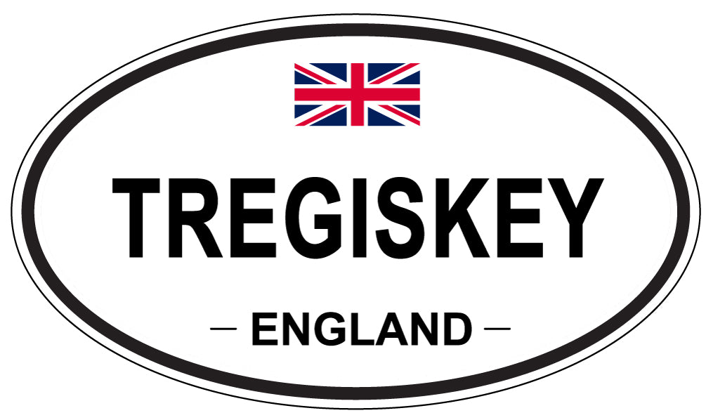 TREGISKEY, England - Oval Magnet