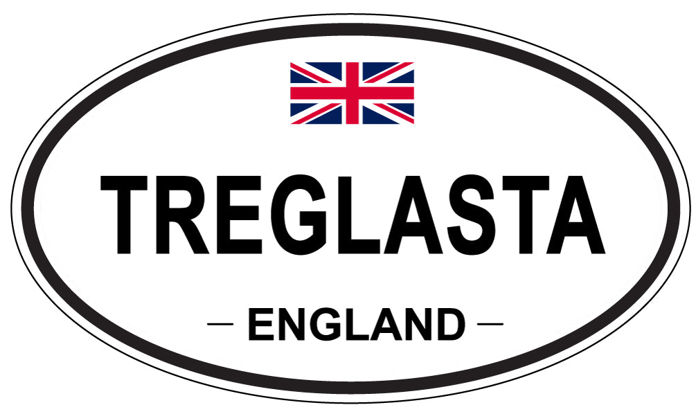 TREGLASTA, England - Oval Magnet