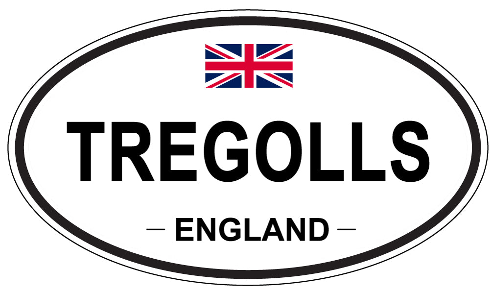 TREGOLLS, England - Oval Magnet