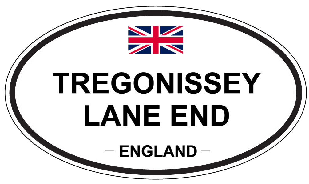 TREGONISSEY LANE END, England - Oval Magnet