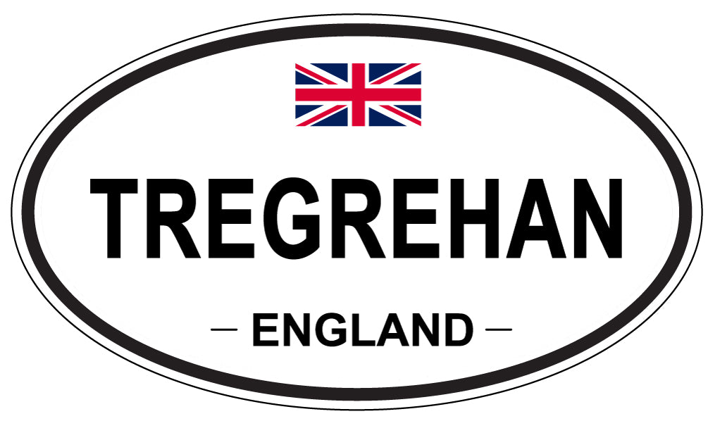 TREGREHAN, England - Oval Magnet