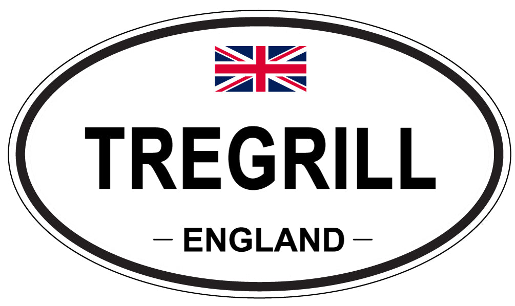 TREGRILL, England - Oval Magnet