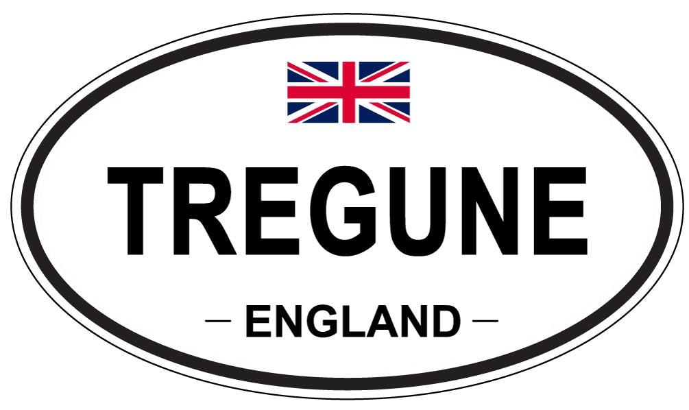 TREGUNE, England - Oval Magnet