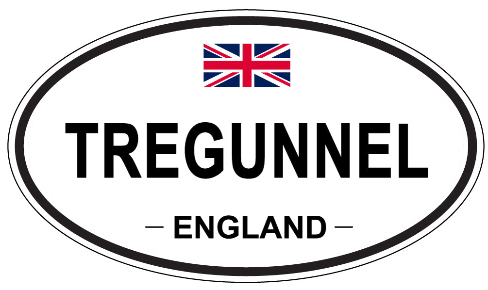 TREGUNNEL, England - Oval Magnet