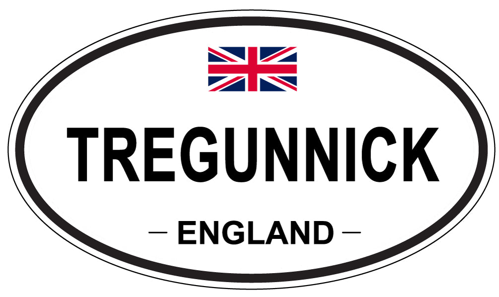 TREGUNNICK, England - Oval Magnet