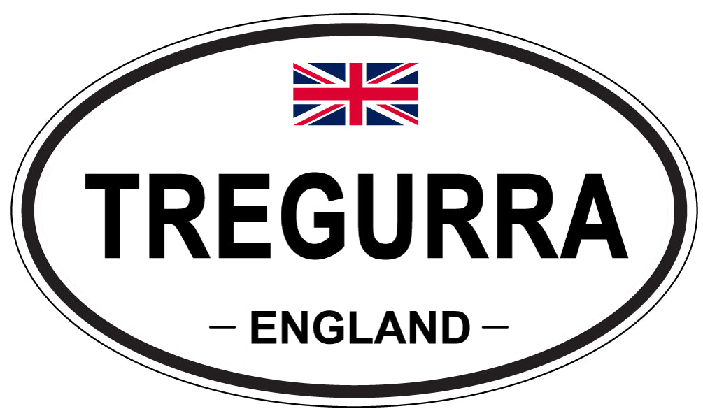 TREGURRA, England - Oval Magnet