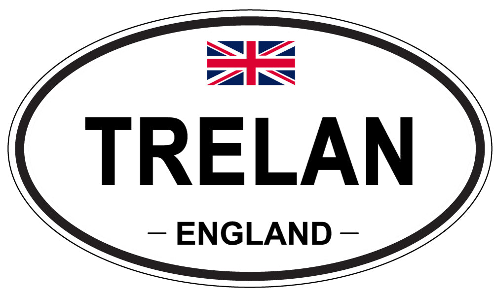 TRELAN, England - Oval Magnet
