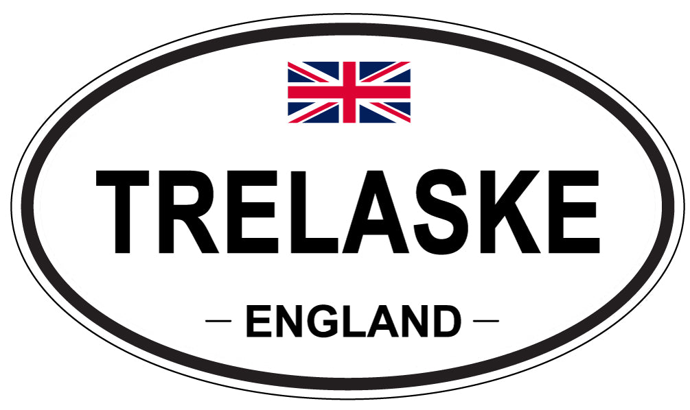 TRELASKE, England - Oval Magnet