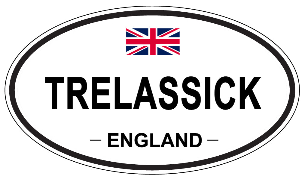 TRELASSICK, England - Oval Magnet