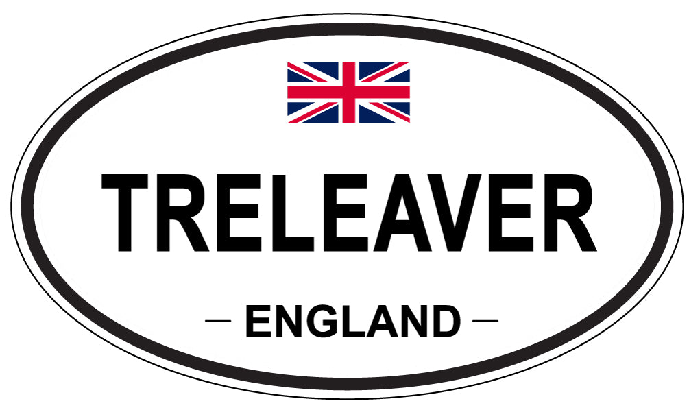 TRELEAVER, England - Oval Magnet