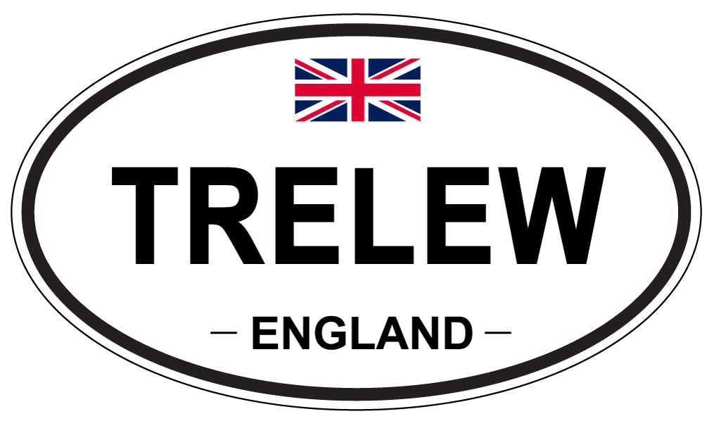 TRELEW, England - Oval Magnet