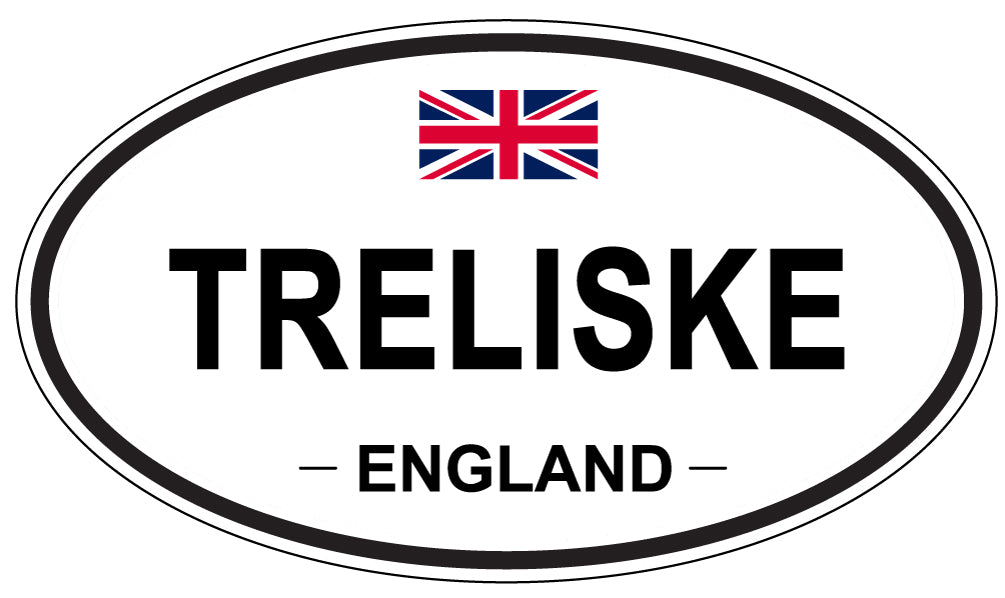 TRELISKE, England - Oval Magnet