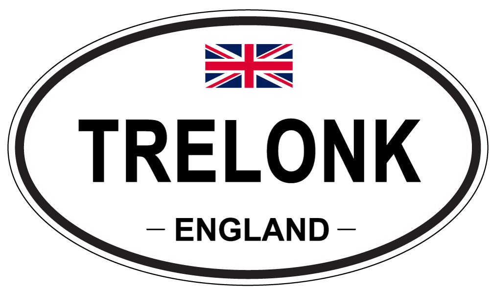TRELONK, England - Oval Magnet