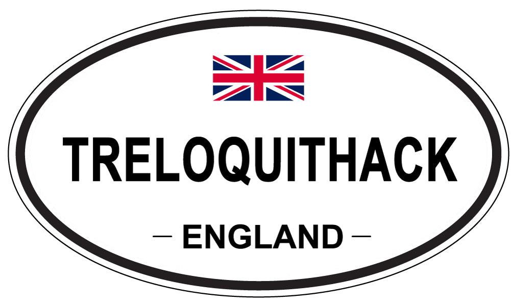 TRELOQUITHACK, England - Oval Magnet