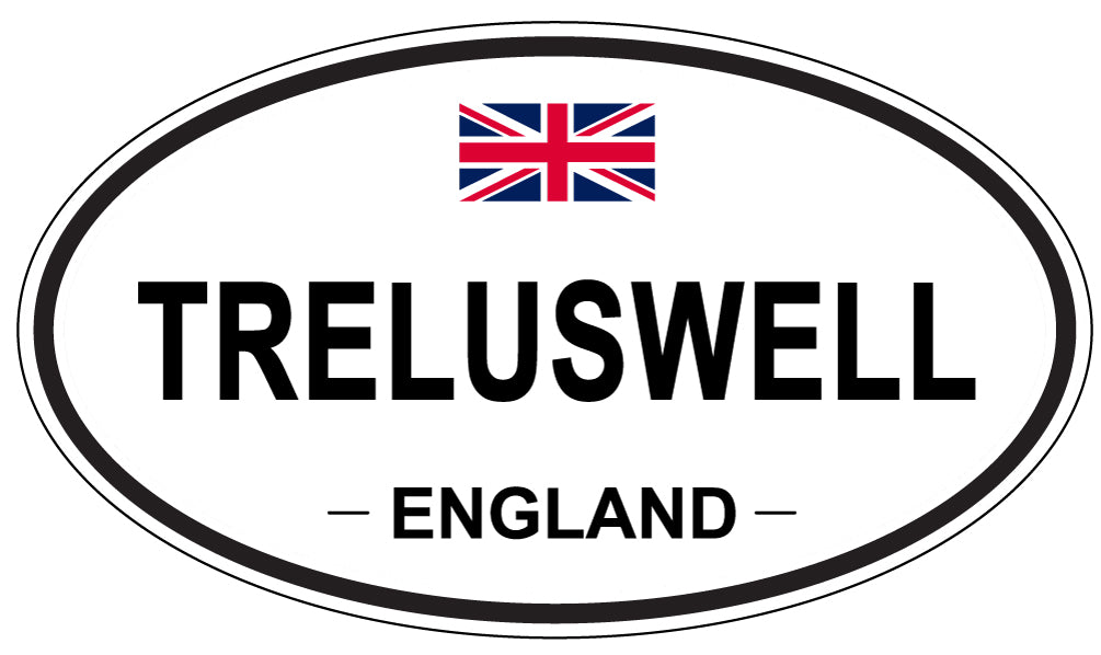 TRELUSWELL, England - Oval Magnet