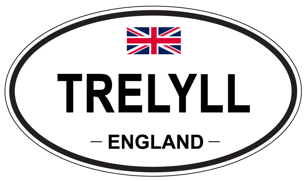 TRELYLL, England - Oval Magnet