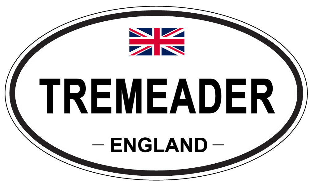 TREMEADER, England - Oval Magnet