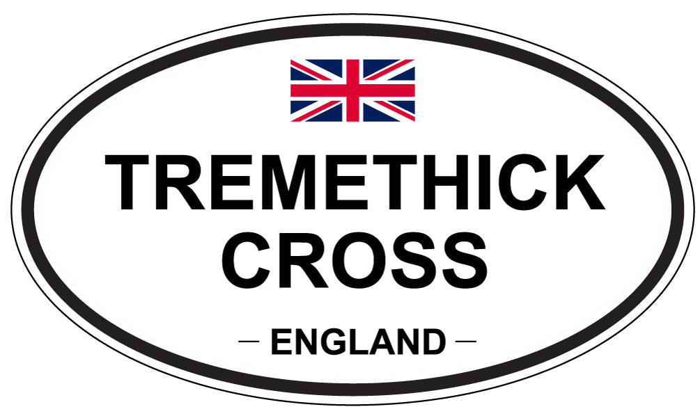 TREMETHICK CROSS, England - Oval Magnet