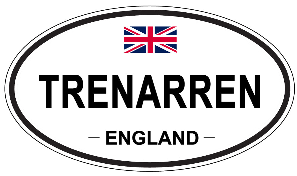 TRENARREN, England - Oval Magnet