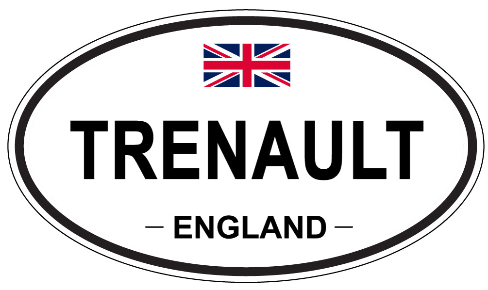 TRENAULT, England - Oval Magnet