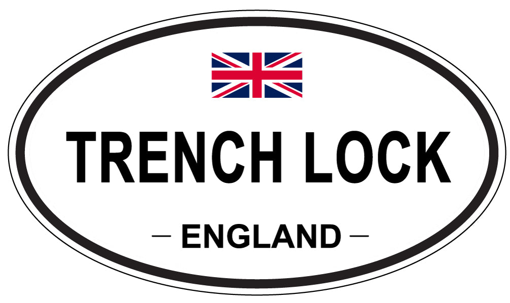 TRENCH LOCK, England - Oval Magnet