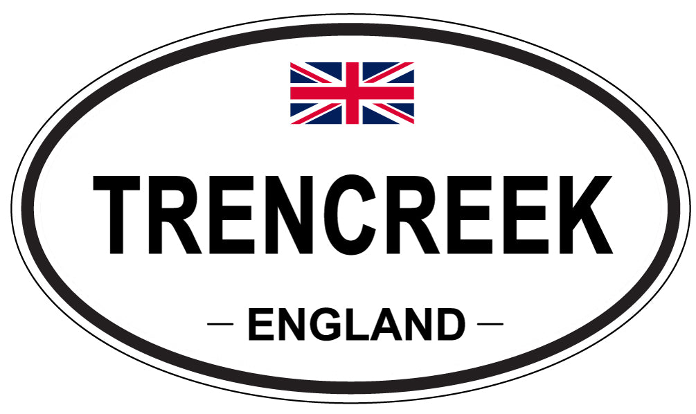 TRENCREEK, England - Oval Magnet