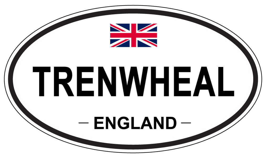 TRENWHEAL, ENGLAND - Oval Sticker