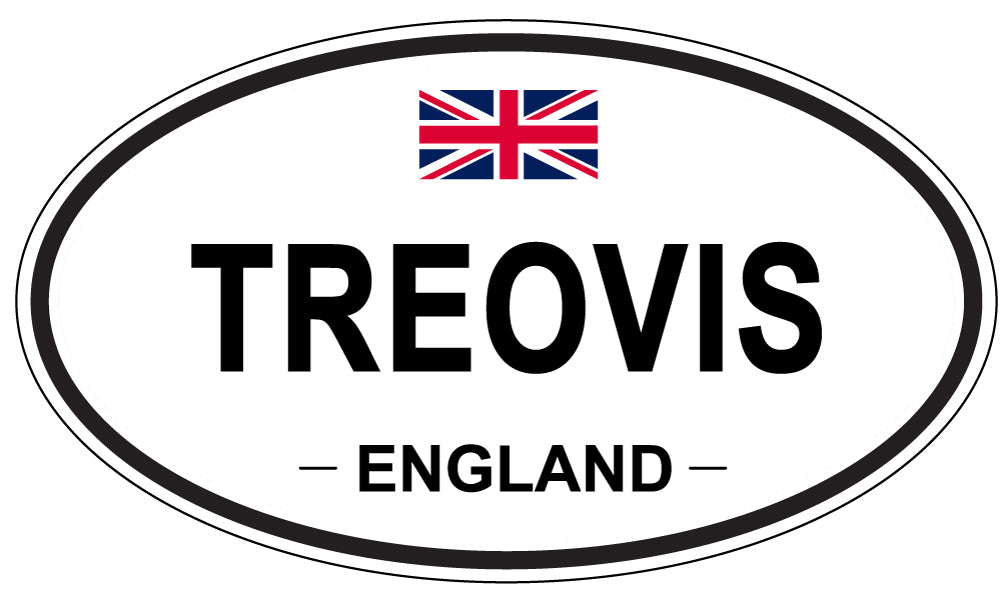 TREOVIS, England - Oval Magnet