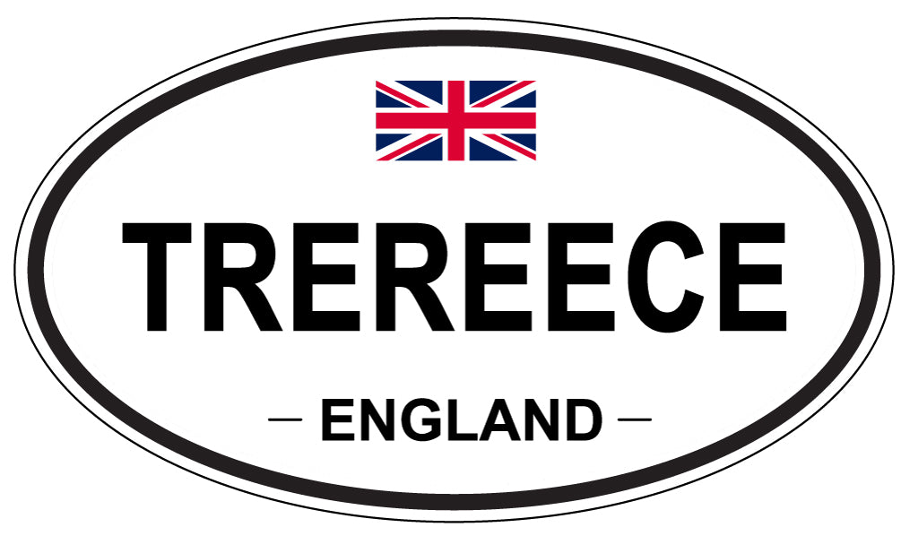 TREREECE, England - Oval Magnet
