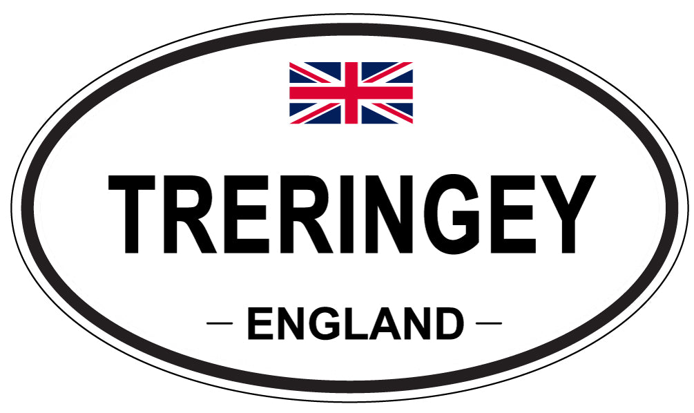 TRERINGEY, England - Oval Magnet