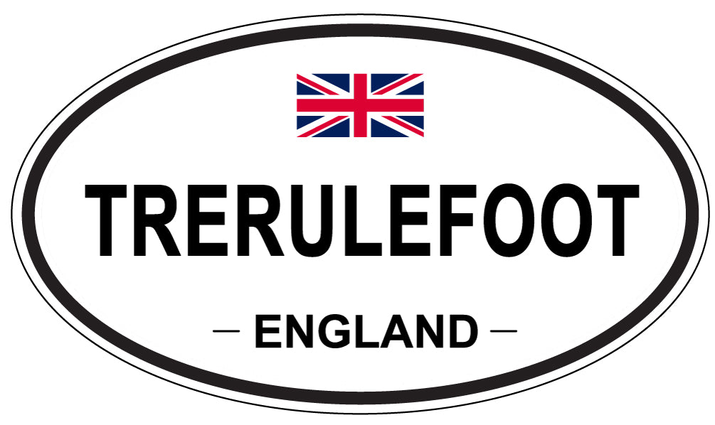 TRERULEFOOT, England - Oval Magnet