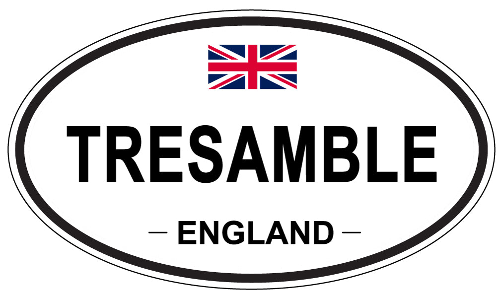 TRESAMBLE, England - Oval Magnet